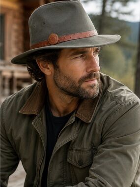 Schuman Sullivan New Haven Vintage Style‎ Safari Fedora Hat Gray Chauffeurs